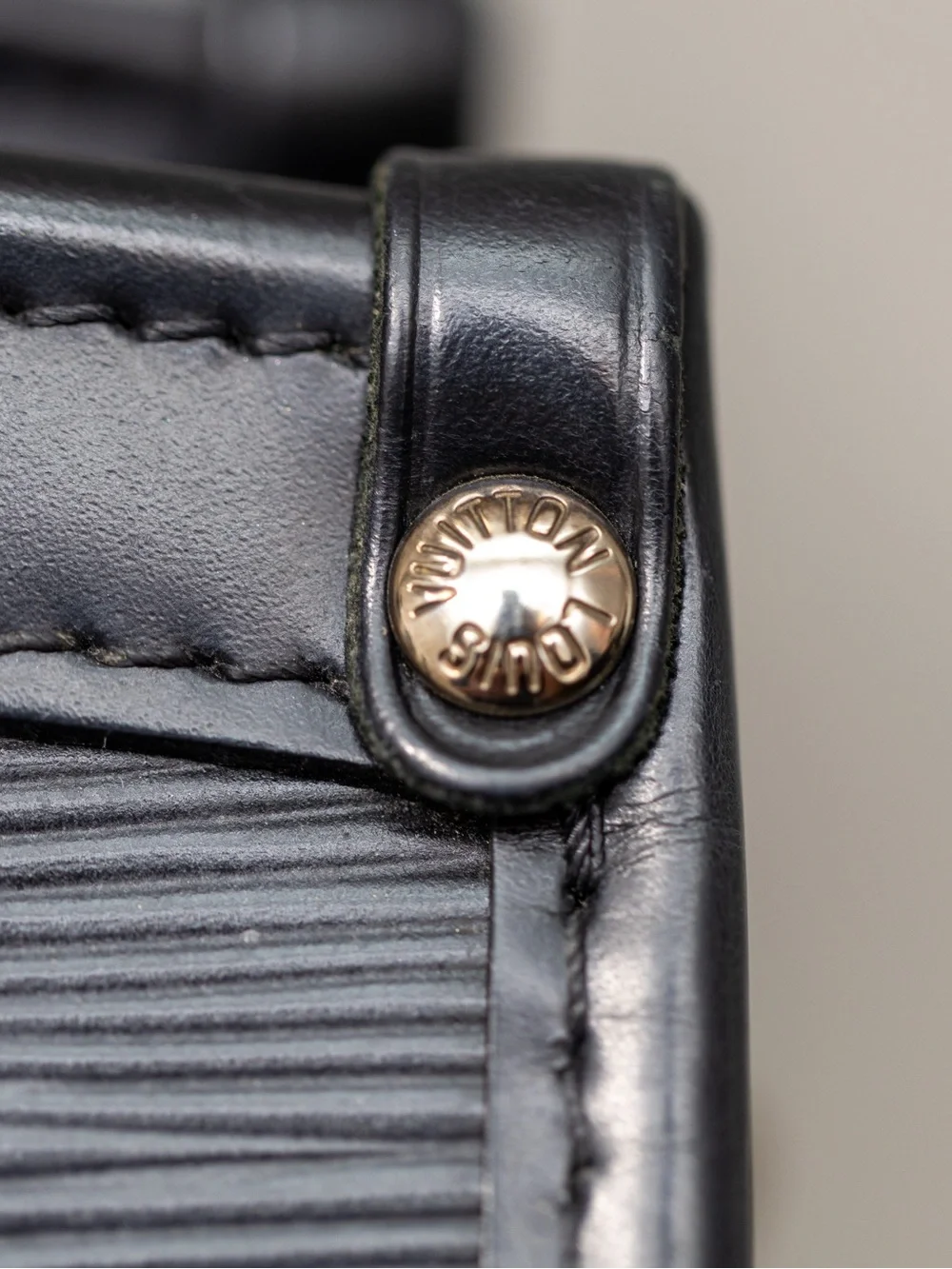 Louis Vuitton Black Shoulder Bag with Silver  Hardware